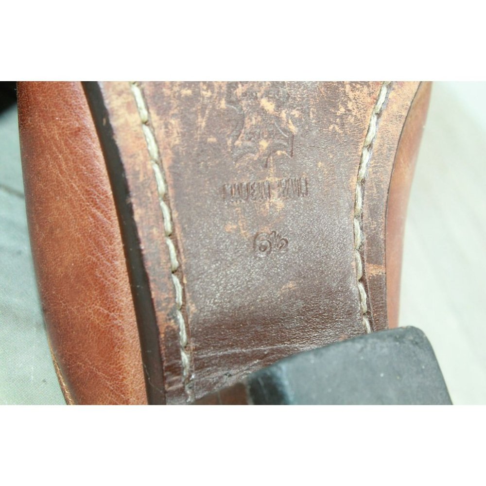 Guess Brown Leather Slip On Pointed Toe Casual Heels Mules Size 6.5 - Picture 8 of 9